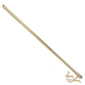 Achim Fantasia 7/16" Adjustable Window Curtain Cafe Rod