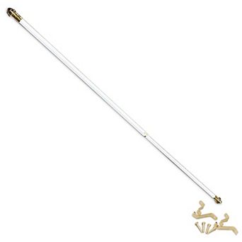 Achim Fantasia 7/16" Adjustable Window Curtain Cafe Rod