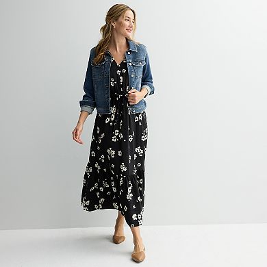 Women's Sonoma Goods For Life® Femme Button Bodice Maxi Dress
