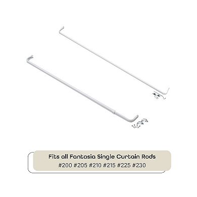 Achim Fantasia Single Window Curtain Rod Bracket Set