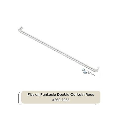Achim Fantasia Double Curtain Rod Bracket Set