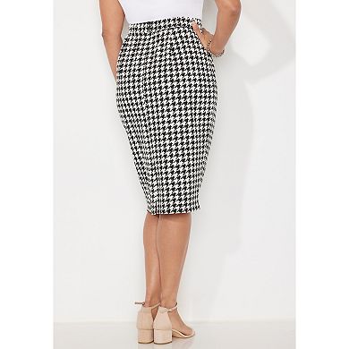 Catherines Women's Plus Size Liz&Me Ponte Pencil Skirt