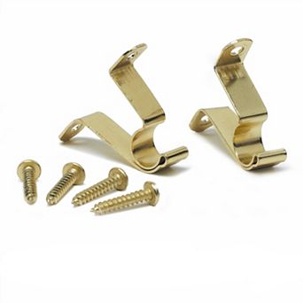 Achim Fantasia Café Curtain Rod Replacement Bracket Set