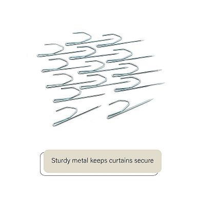 Achim Fantasia Window Curtain 3" Pin-on Hooks