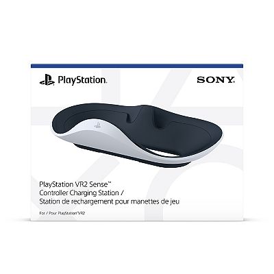 Sony PlayStation VR2 Sense Controller Charging Station Black White