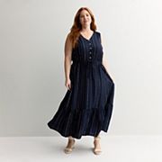 easter maxi dress plus size Karymi Summer Dress Plus Size Solid Color Maxi Dress, Sleeveless Scoop Neck A-Line Tank Dress, Casual Flowy Ankle Length Swing Dress Easter Dress,