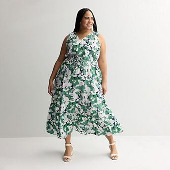 Plus Size Sonoma Goods For Life® Femme Button Bodice Maxi Dress