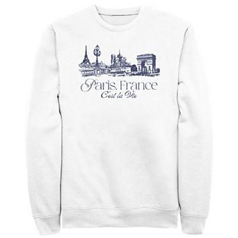 Men's Paris, France C'est La Vie Fleece
