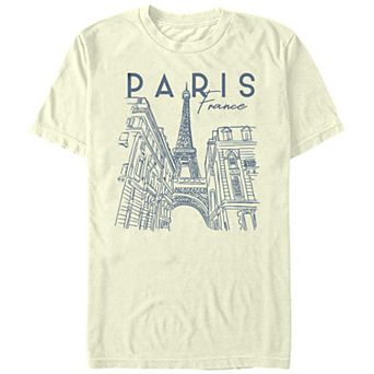 Men's Paris, France City Sketch Graphic Tee