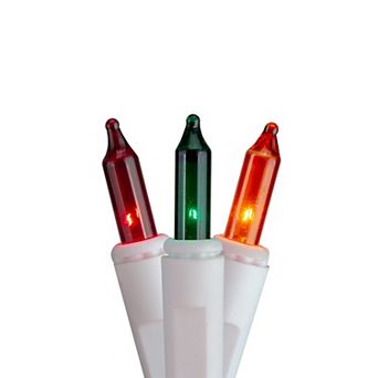 Hofert 140-Count Green and Red Ever Glow Chasing Mini Christmas Light Set