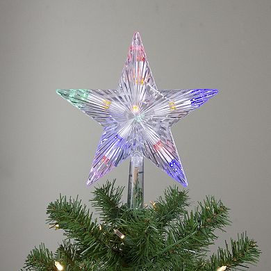 Hofert 9.5-in. Lighted Clear 5-Point Star Christmas Tree Topper