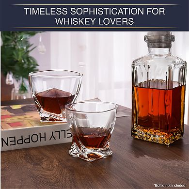Whiskey Glass Set Of 2 10oz Old Fashioned Bourbon Glasses