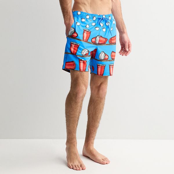 Men's Trinity Coast Red Cup Swim Trunks