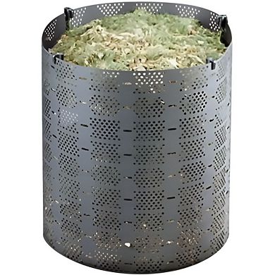 Black Plastic Compost Bin, 216-Gallon Capacity, Ideal for Yards and Gardens 42" Diameter