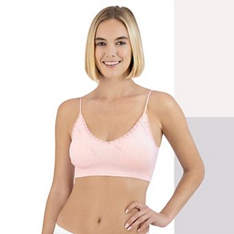 Juniors' SO® 2 pk Seamless Textured Bralettes SO51-058P2
