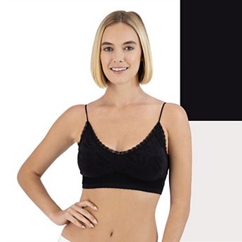 Juniors' SO® 2 pk Seamless Textured Bralettes SO51-058P2