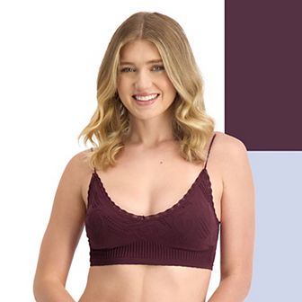 Juniors' SO® 2 pk Seamless Textured Bralettes SO51-058P2