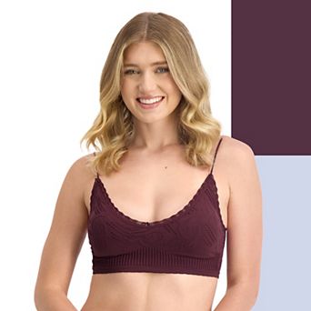 Juniors' SO® 2 pk Seamless Textured Bralettes SO51-058P2