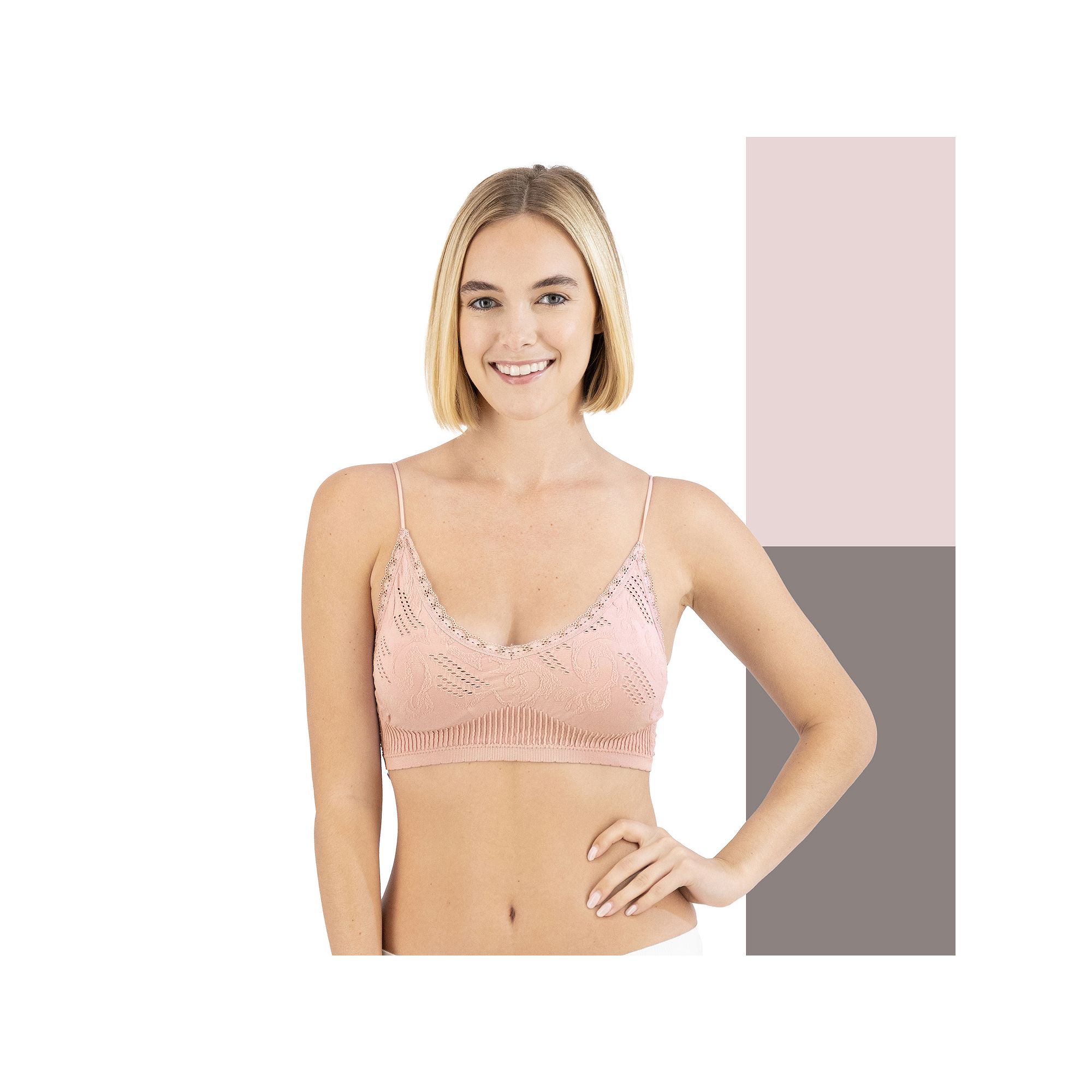 Juniors SO® 2-pk. Seamless Textured Bralettes SO51-058P2, Girls, Size: S