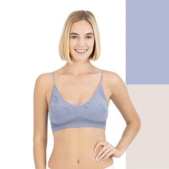 Juniors' SO® 2 pk Seamless Textured Bralettes SO51-058P2