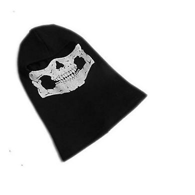 Black Balaclava Ghosts Skull Full Face Mask, Halloween Prop