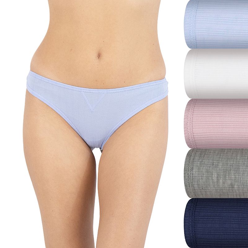 Juniors' SO® 5 pk. Ribbed Thong Panty Set - SO83-026P5, Girl's, Size: Large, Blue Heron Pack