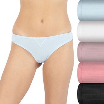 Juniors' SO® 5 pk Ribbed Thong Panty Set - SO83-026P5
