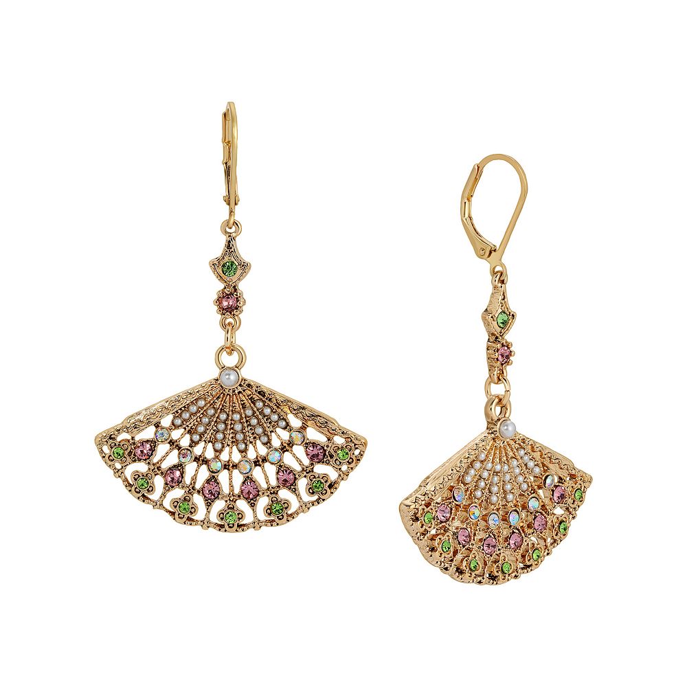 Radiant Pearl Fan Earrings main image 1