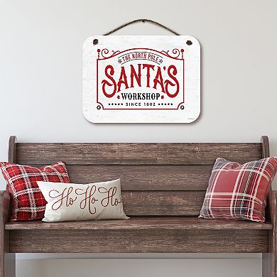 COURTSIDE MARKET Santas Workshop 12" x 16" Hanging Artboard
