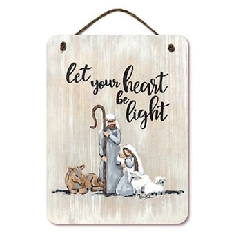 COURTSIDE MARKET Be the Light 12" x 16" Hanging Artboard