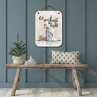 COURTSIDE MARKET Be the Light 12" x 16" Hanging Artboard