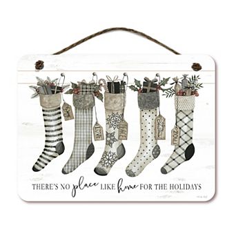 COURTSIDE MARKET Stockings 12" x 16" Hanging Artboard
