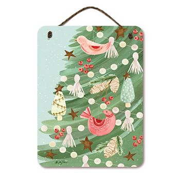 COURTSIDE MARKET Calm Christmas 12" x 16" Hanging Artboard