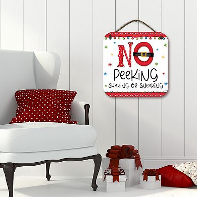 COURTSIDE MARKET No Peeking 15" x 15" Hanging Artboard