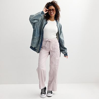 Juniors' SO® Mid-Rise Pull-On Utility Pants