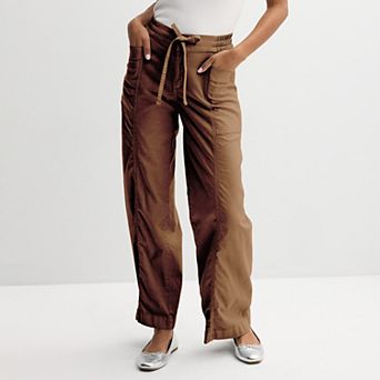 Juniors' SO® Mid Rise Pull-On Utility Pants