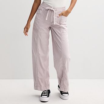Juniors' SO® Mid Rise Pull-On Utility Pants