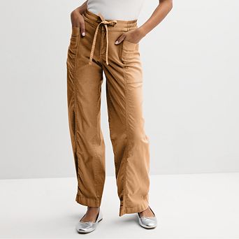 Juniors' SO® Mid Rise Pull-On Utility Pants