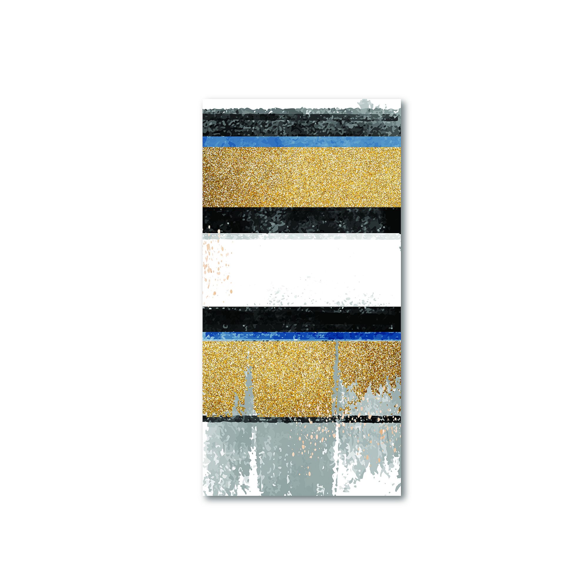 COURTSIDE MARKET Blue & Gold Panel Canvas, Multi