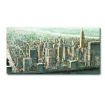 COURTSIDE MARKET City View of Manhattan Canvas