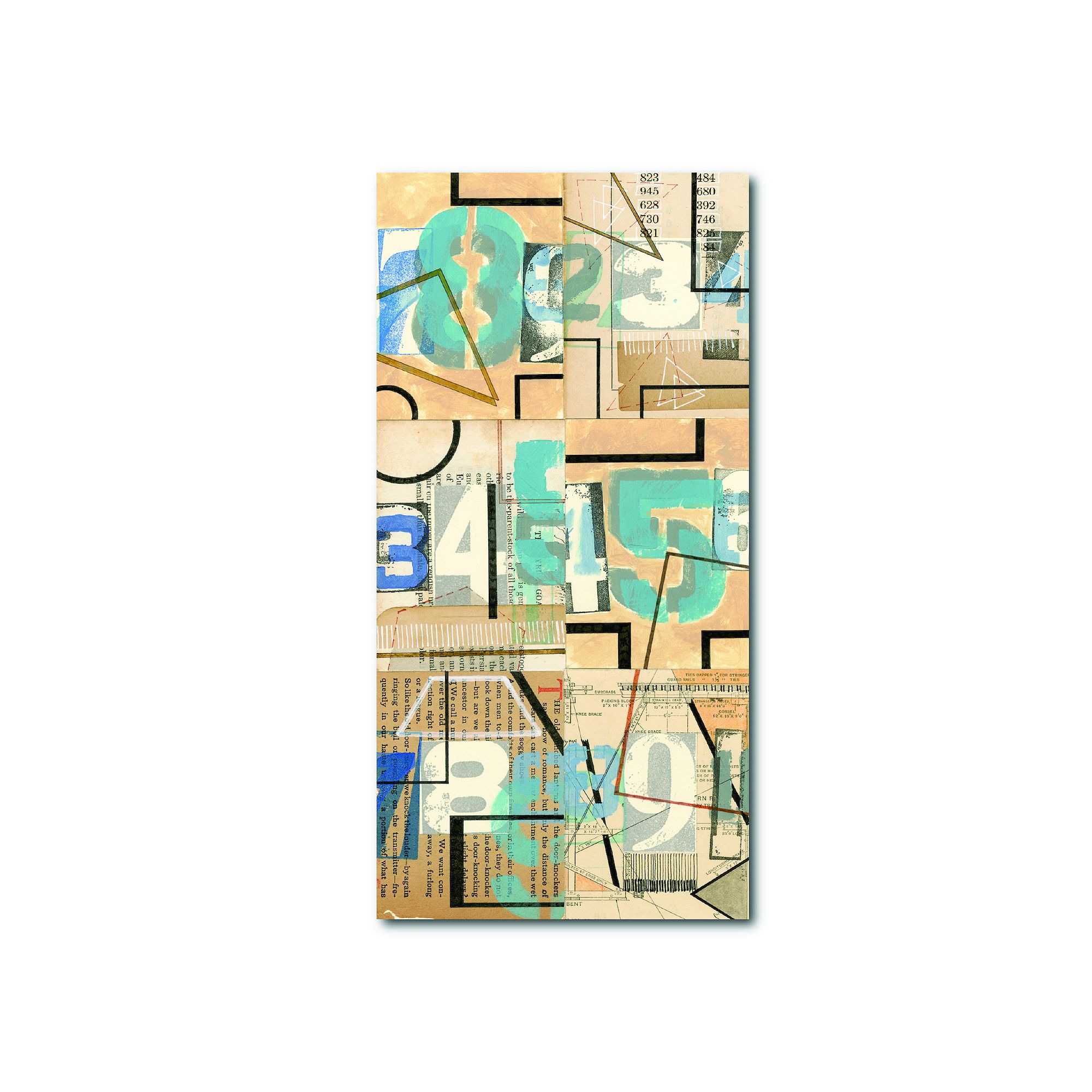 COURTSIDE MARKET Numbers II Canvas Wall Art, Multi
