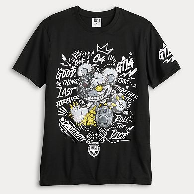 Men's GTL4 Cyborg Bear Half Puff Graphic Tee