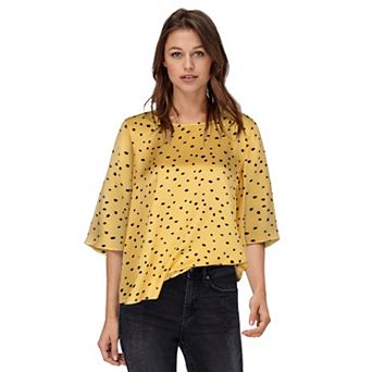 ellos Plus Size Relaxed Wide Sleeve Blouse