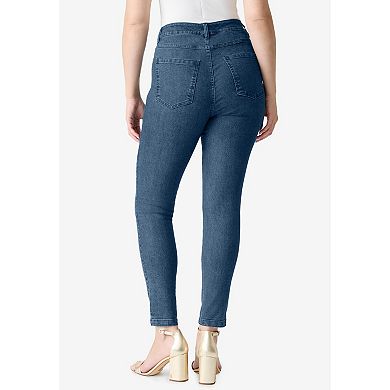 Roaman's Women's Plus Size Plus Size Classic Stretch Slim Jean