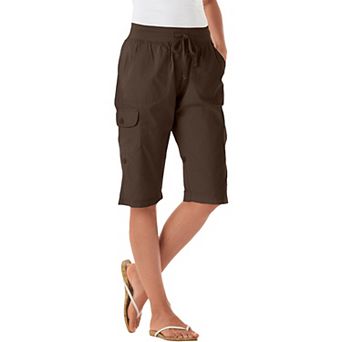 Woman Within Plus Size Convertible Length Cargo Bermuda/Short