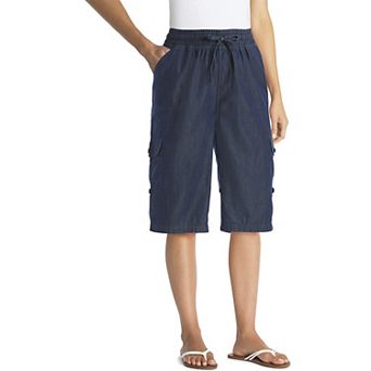 Woman Within Plus Size Convertible Length Cargo Bermuda/Short