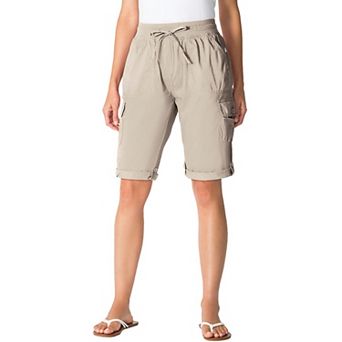 Woman Within Plus Size Convertible Length Cargo Bermuda/Short
