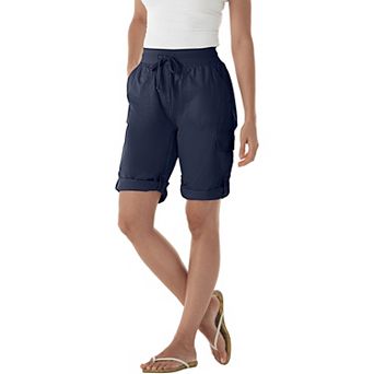 Woman Within Plus Size Convertible Length Cargo Bermuda/Short