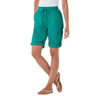 Woman Within Plus Size Convertible Length Cargo Bermuda/Short