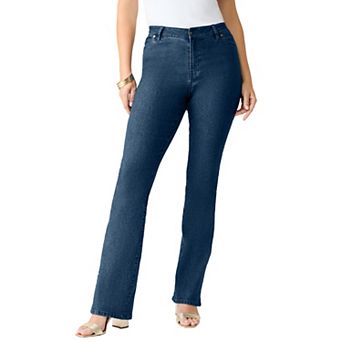 Roaman's Women's Plus Size Plus Size Classic Stretch Bootcut Jean